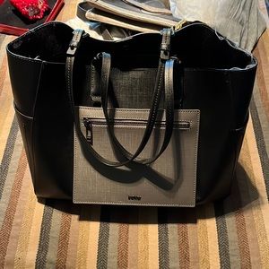 Botkier bag dual color black with gray front pocket in good condition